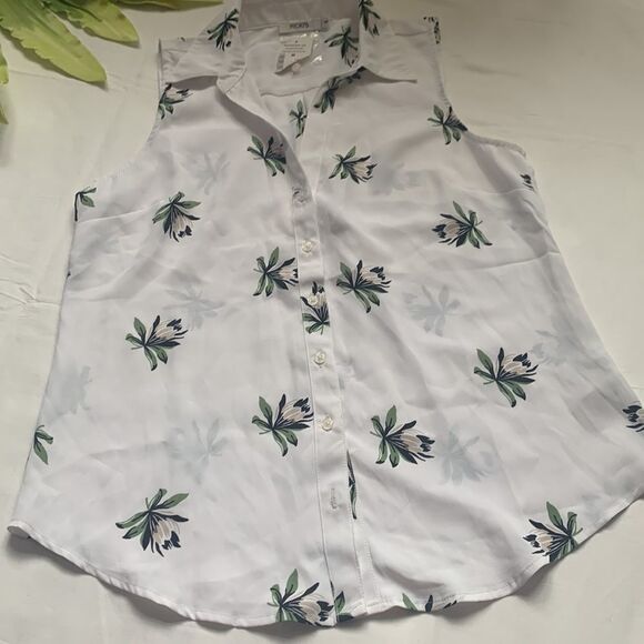 ⭐️NWT ricki’s sleeveless collared button front blouse⭐️ - Picture 6 of 8